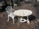Résistance à l'érosion réglée de meubles de jardin de chaises de Tableau de patio antique de fonte