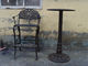 Noir classique de Tableau et de chaises de fonte en métal pour la décoration à la maison