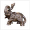 Le caractère ornemente la statue en bronze antique d'éléphant pour la maison/jardin