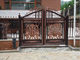 La villa a plaqué des portes de fonte/des portes d'allée en métal de cour