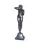 Statues fabriquées à la main d'ange d'antiquité de style d'art populaire de statue de sirène en métal de fonte