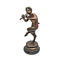 La statue en bronze antique de cerfs communs de fonte ouvre le style d'art populaire fabriqué à la main