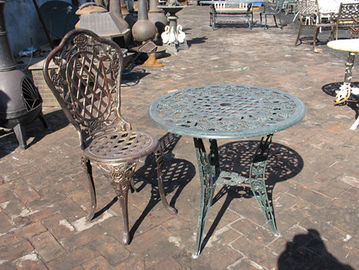 Résistance à l'érosion réglée de meubles de jardin de chaises de Tableau de patio antique de fonte