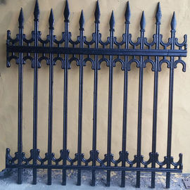 Barrière décorative antique de fer/barrière faite sur commande piétonnière en métal de glissière de sécurité