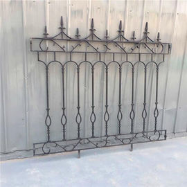 Panneaux ornementaux décoratifs de barrière de résistance à l'érosion de barrière de fer travaillé