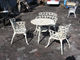 Tableau de Bistros d'aluminium/fonte et taille adaptée aux besoins du client décorative de chaises